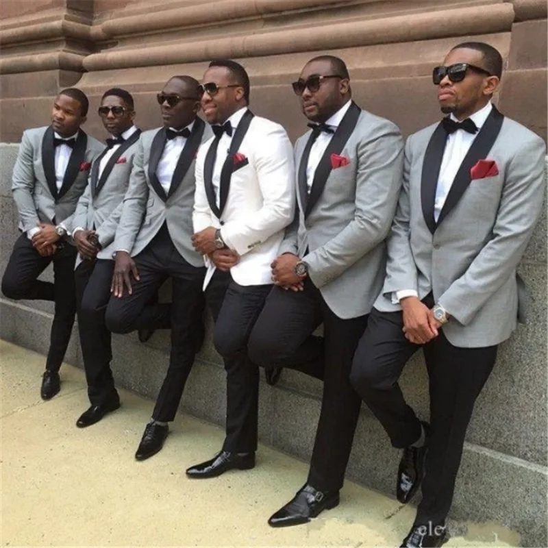 

Мужской пиджак и брюки, двубортный свадебный смокинг вечерние жениха, вечерний костюм, облегающий блейзер