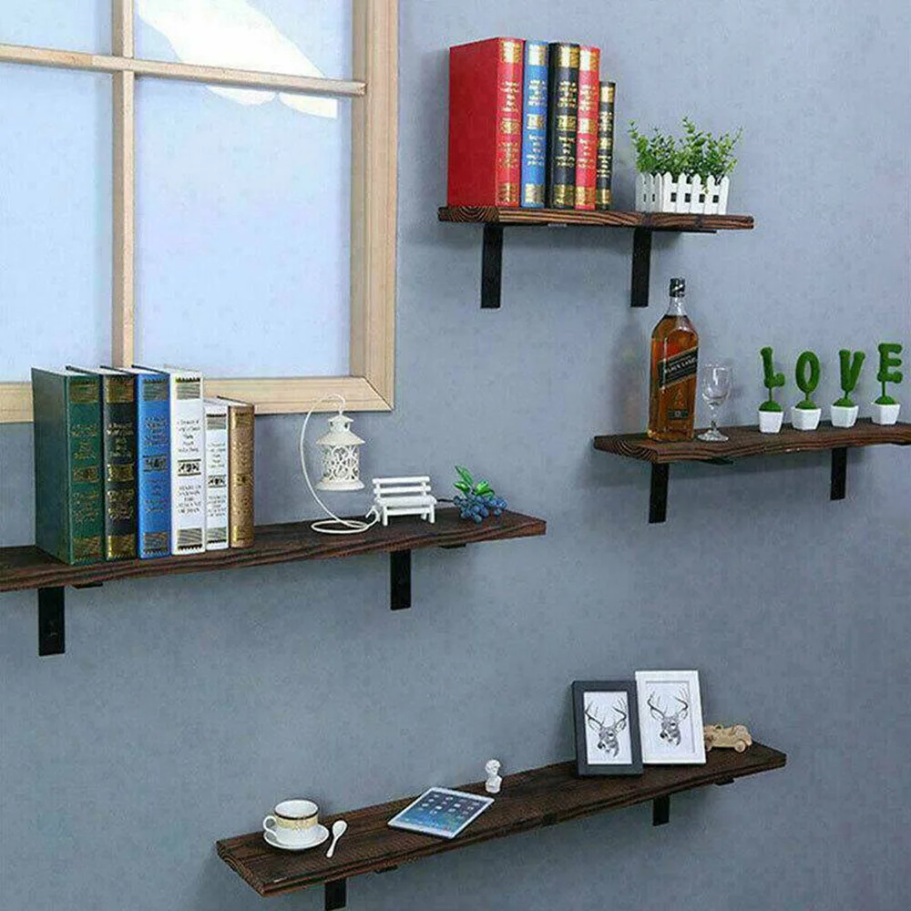 Shelf Support Folding Shelf Bracket Shelf Bracket TV Wall Mount Bracket L shape Shelf Brackets Heavy Duty Metal Cast Iron Wall Mounted