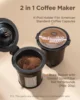 NEW Mini Coffee Maker Single Serve, Instant One Cup for K Cup & Ground Coffee, 6 to 12 Oz Brew Sizes, Black 2