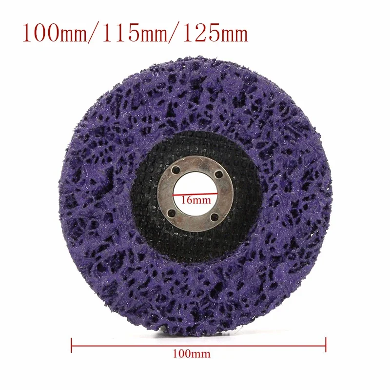 1Pcs 100/115/125mm Coral Disc Poly Strip Disc Grinder Strip Abrasive Wheel Paint Rust Removal Clean For Angle Grinder
