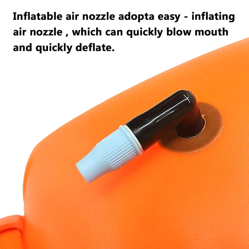 Swimming Bucket Dry Bag Inflatable Open Swimming Buoy Tow Floating Bag Waterproof Double Air Bags Water Sport Safety Bags swimming buoy