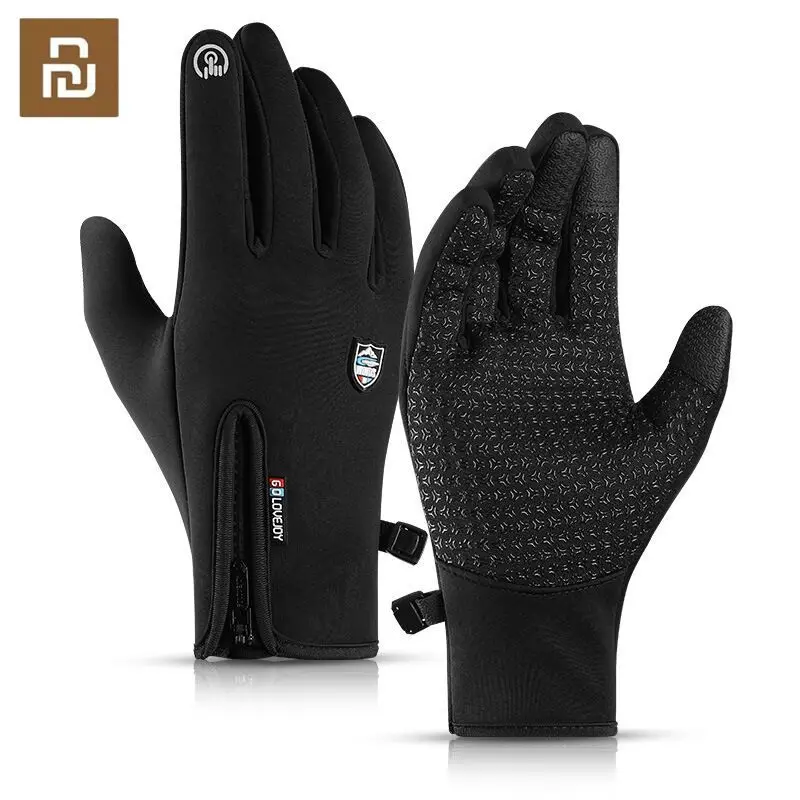

Youpin Winter Thermal Gloves Waterproof Windproof Outdoor Sports Warm Cycling Gloves Full Finger Touch Screen Glove Ski Mitten