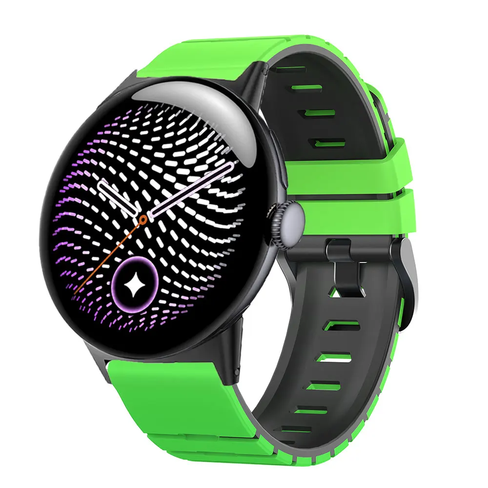 Two-Tone Silicone Replacement Watchband - Premium Accessory
