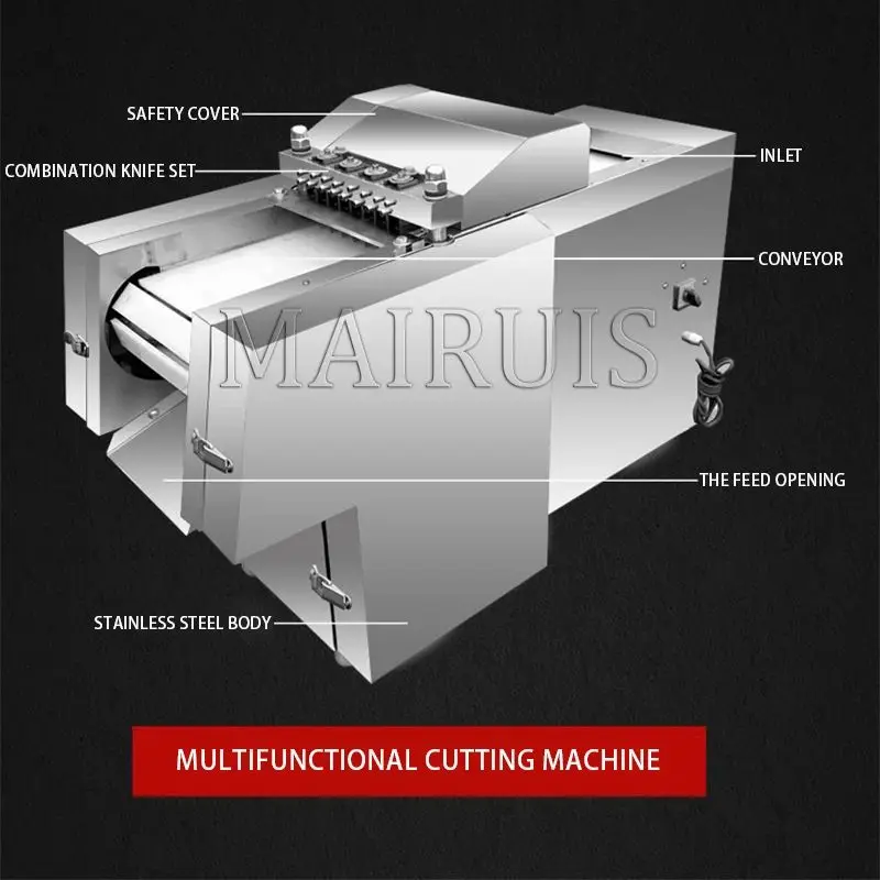 

Fresh Meat Cube Cutting Machine Frozen Chicken Duck Meat Beef Dicer Cutter Whole Chicken With Bone Dicing Machine