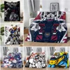 Anime GUNDAM Printed Blanket Picnic Blankets Warm Blanket Soft and Comfortable Blanket Home Travel Birthday Gift 1