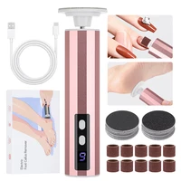 Wireless Foot Care File Leg Heels Remove Electric Foot Callus Remover USB Rechargeable Dead Skin Pedicure Tool Set Sandpaper 2
