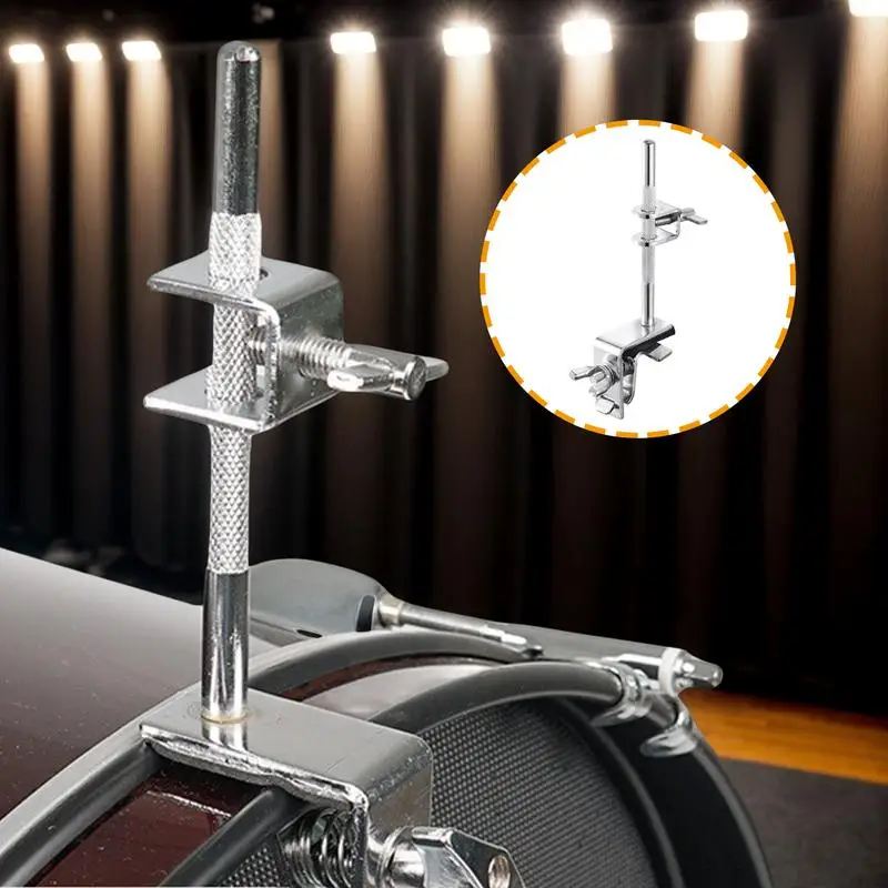 Adjustable Drum Cowbell Mount Drum Cowbell Holder Clamp Strong Structure Instrument Accessories For Guitar Cases Keyboards