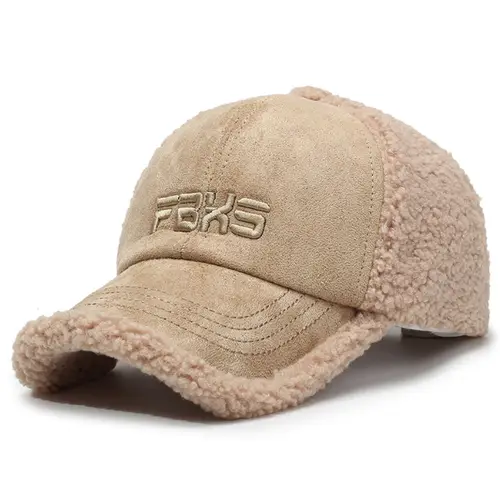 Winter Women's Hats Lamb Wool Warm Baseball Cap Fashion Personality Embroidery Hip Hop Party Caps For Men And Women Snapback Cap - Image 10