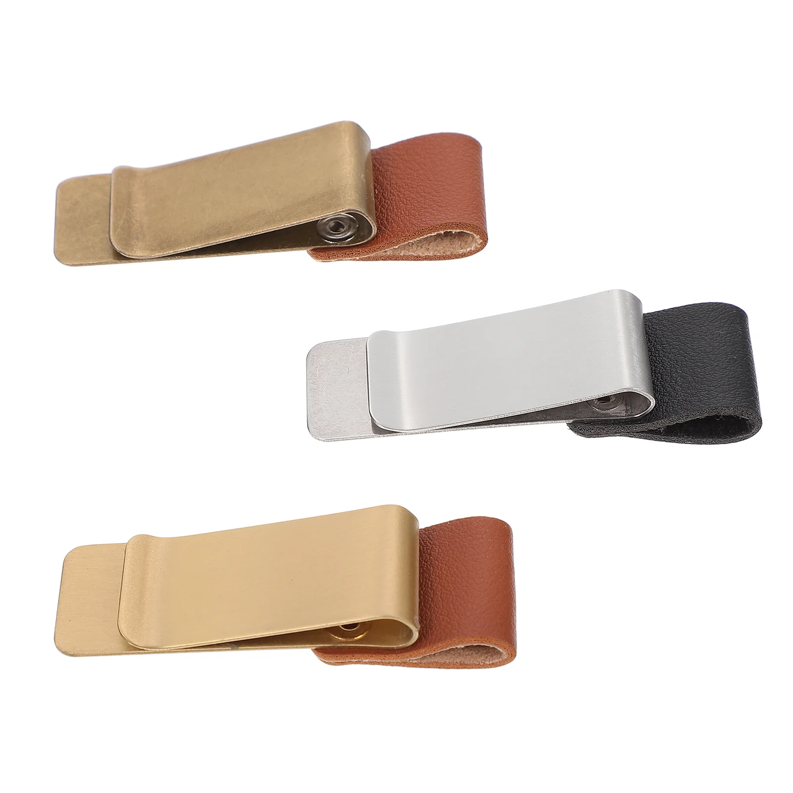 

3 Pcs Bill Folder Stationery Clip Paper Clamp School Supplies Binder Clips Professional Metal File