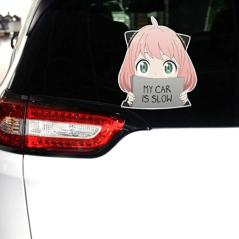 

Spy Family Annia Personalized Car Sticker anime Car Sticker Car Decoration Animation Car Window Cartoon Sticker