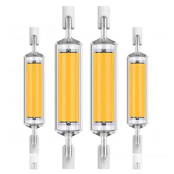 LED R7S 유리 튜브 COB 전구 78MM 118MM 20W 40W 높은 전원 R7S 옥수수 램프 J78 J118 할로겐 빛 90W AC110V 220V Lampadas 교체