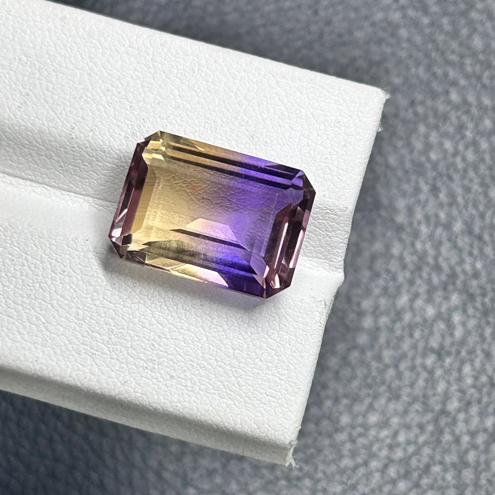 Meisidian Emerald Cut 12x16mm 100% Natural Original Brazil Ametrine Stone 2
