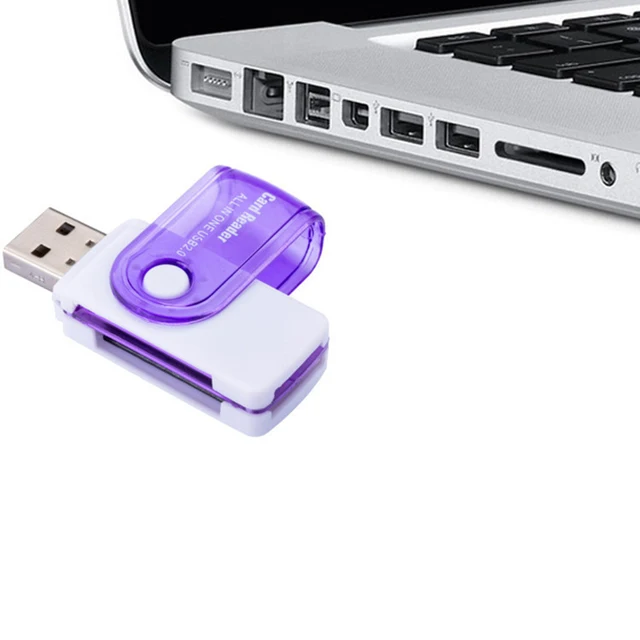 Lettore Schede Micro SD A USB 2.0 - Piccolo, Nero, Per Cellulari E Tablet, Trasferimento Dati - Foto 3