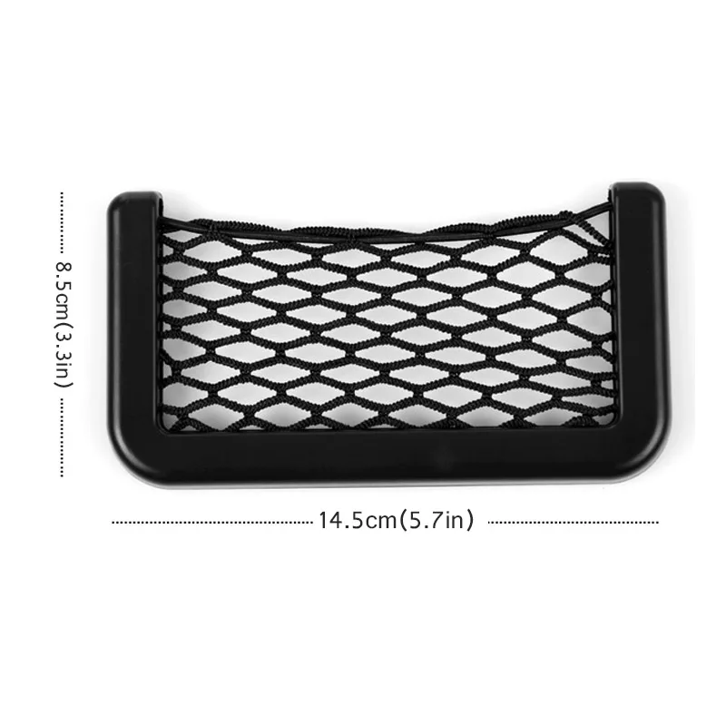 Universal Car Seat Side Back Net Storage Bag Phone Holder Pocket Organizer Bag