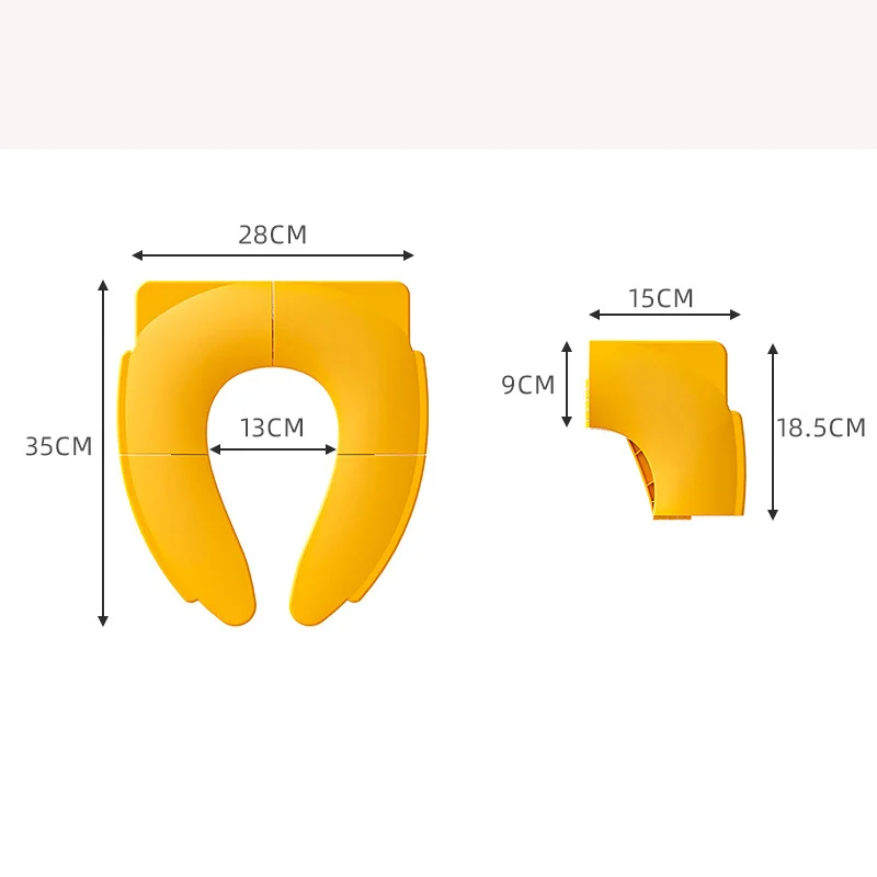 Folding Travel Potty Seat For Toddler Portable Baby Toilet Training Seat Cover Non-slip Boy Girls Urinal Cushion Baby Accessorie 6