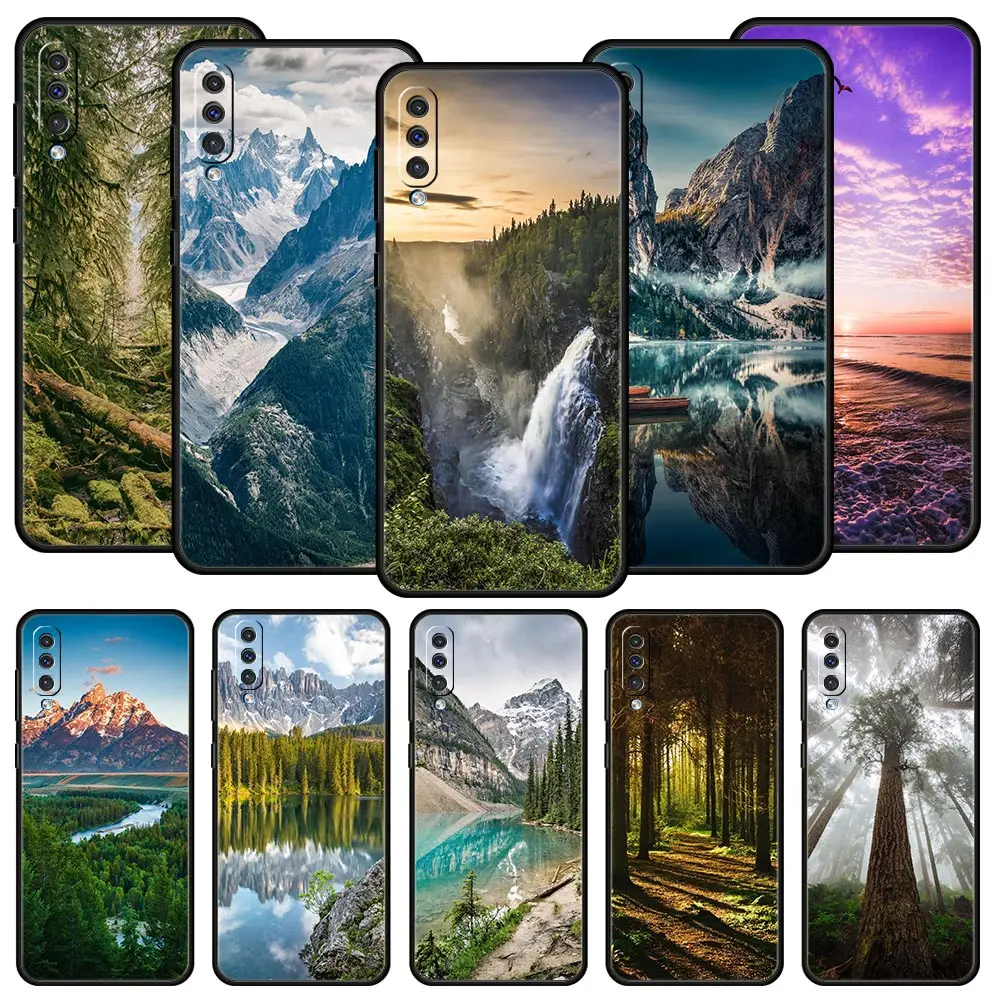 Nature-Inspired Phone Case with Forest, Beach, and Mountain Designs