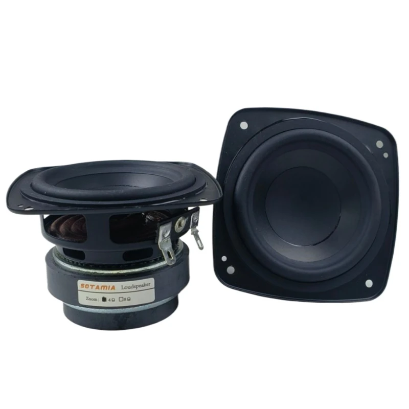 SOTAMIA 2Pcs 3 Inch Full Range Speaker 4 Ohm 25W Sound Audio Bluetooth Speaker Music Home Theater Loudspeaker For JBL Boombox 3