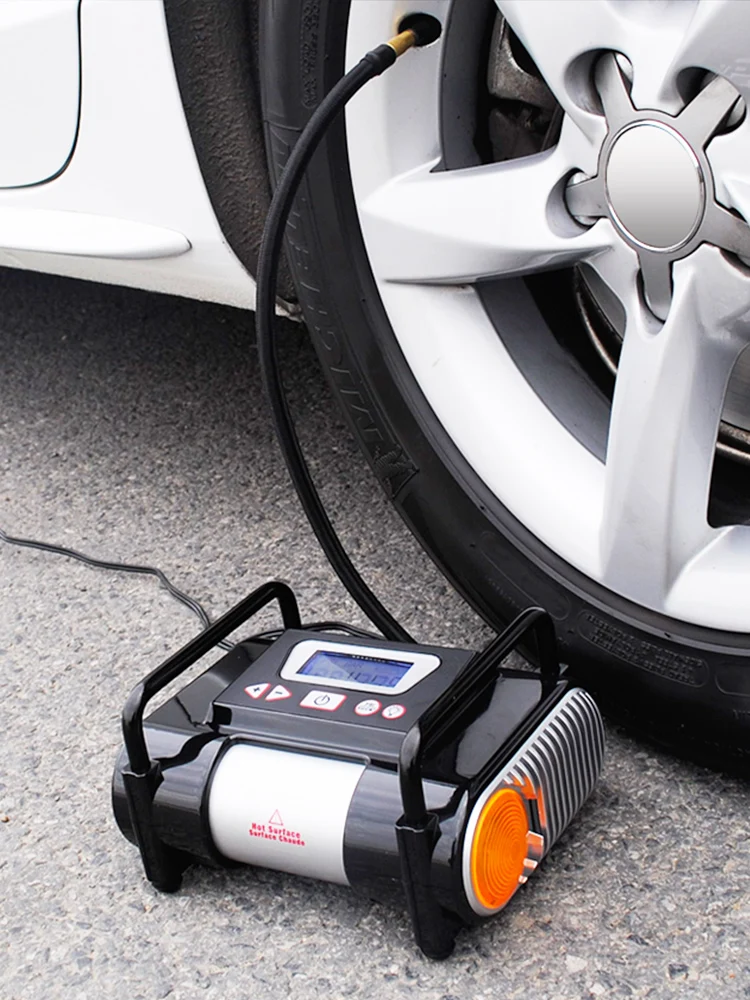 Wyj High-Power SUV off-Road High-Pressure Aerated 12V Car Tire Electric Blast Pump велонасос мини merida telescopic road cnc pocket pump l 25 5cm 120 psi 8 5 bar white 2274001548