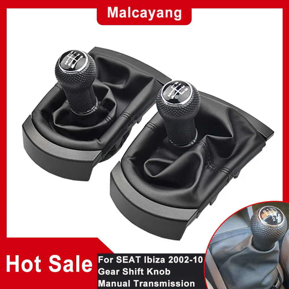 

Ручной переключатель передач на 5 / 6 скоростей, автозапчасти для SEAT Ibiza 2002-2010, ручка с рукояткой, чехол для багажника