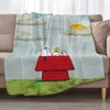 Snoopy Cooling Blanket Plaid Throw Blankets and Blankets for Baby Home and Decoration Summer Comforter Bedspread on the Bed Sofa 1