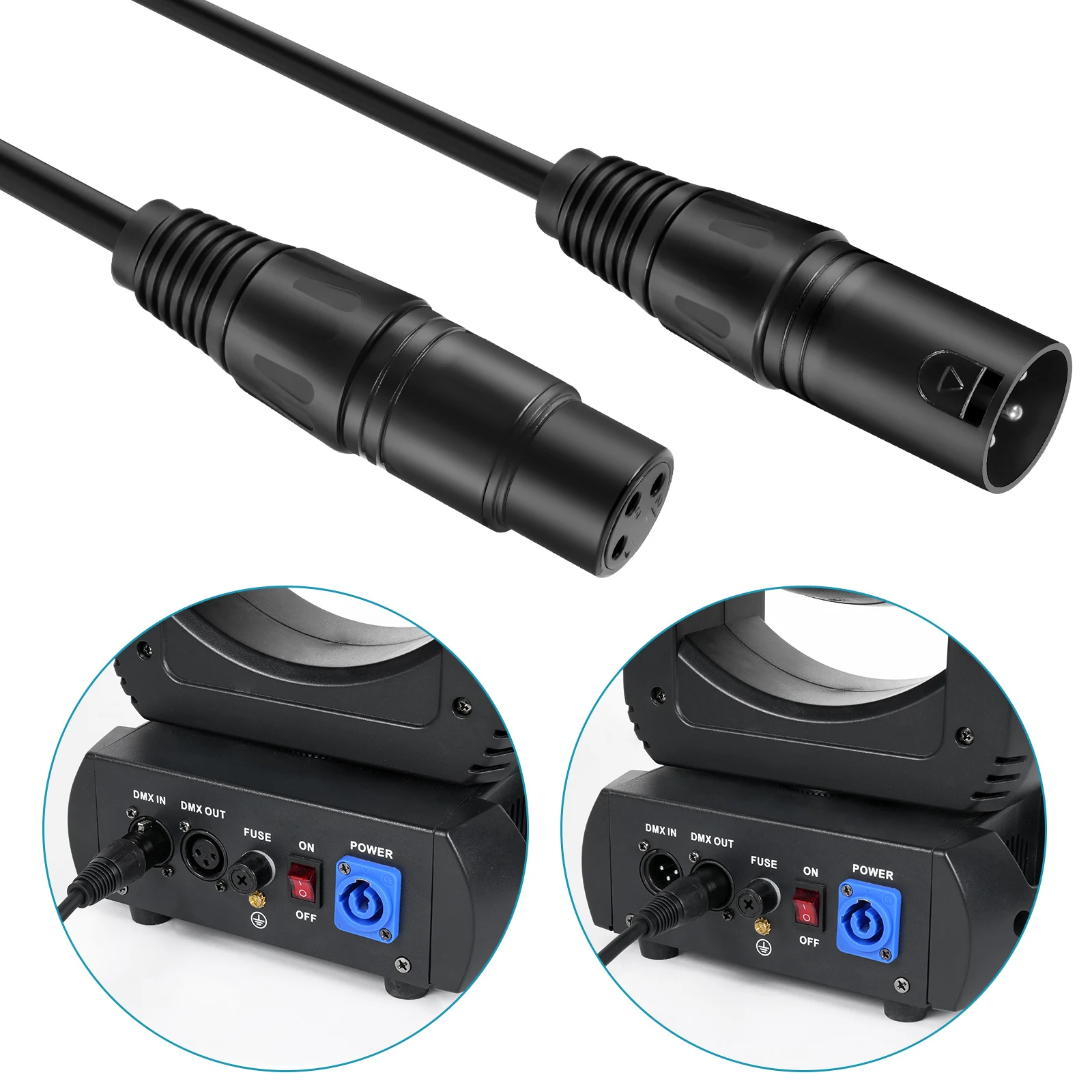 DMX Kabel huren | Verhuur van 3 polige DMX512 kabel | Amersfoort
