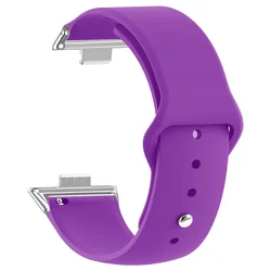 Silicone Sport Watchband - Comfortable and Durable Strap for Smartwatches (New dark purple)
