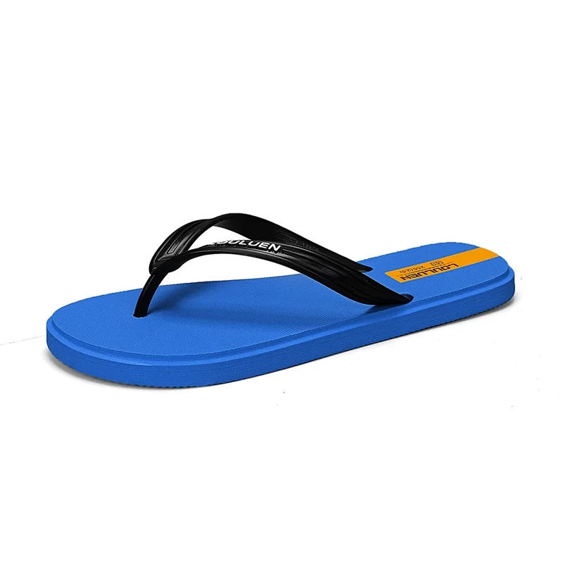 Herren-Flip-Flops, einfarbige Sommerschuhe für Herren, atmungsaktive Schuhe, Strand-Hausschuhe, geeignet für tägliche Spaziergänge im Innen- und Außenbereich – Detail 2