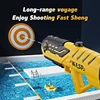 Fully Automatic Water Gun 3-Nozzle Electric Toy Water Gun One Click Water Injection Summer Adult And Children Outdoor Water  Toy 4