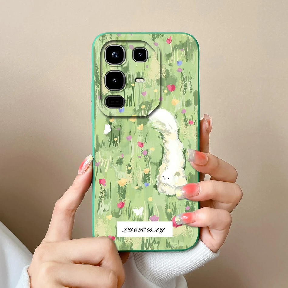 Cartoon Cute Design Phone Case - Full Protection Soft Liquid Silicone Back Cover Bumper