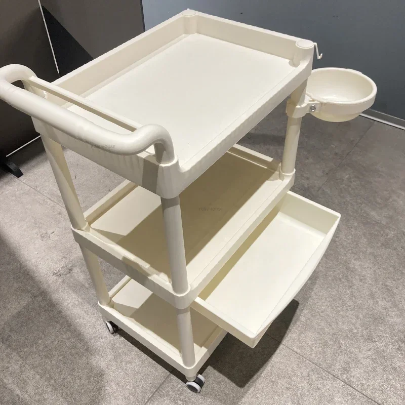 Multi Layer Storage Trolley Beauty Reception Trolleys Special Storage Rack Hairdressing Barber Shop Salon Trolleys For Furniture
