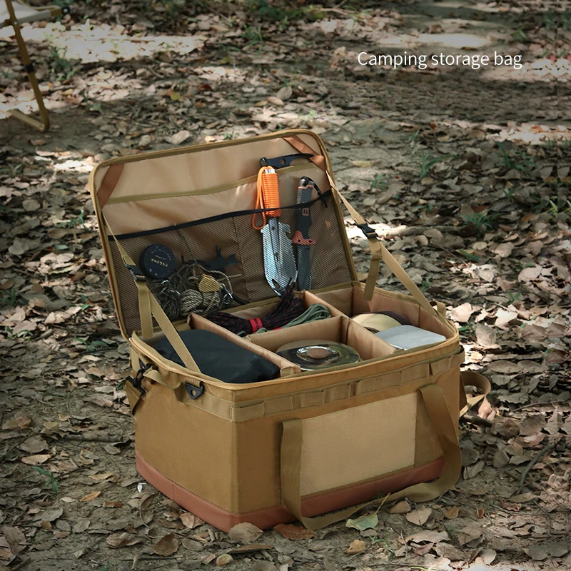 Heavy-Duty Camping Storage Bag-Large Capacity, Foldable & Durable for Outdoor Gear, Cookware & Tools-Perfect for Adventures!