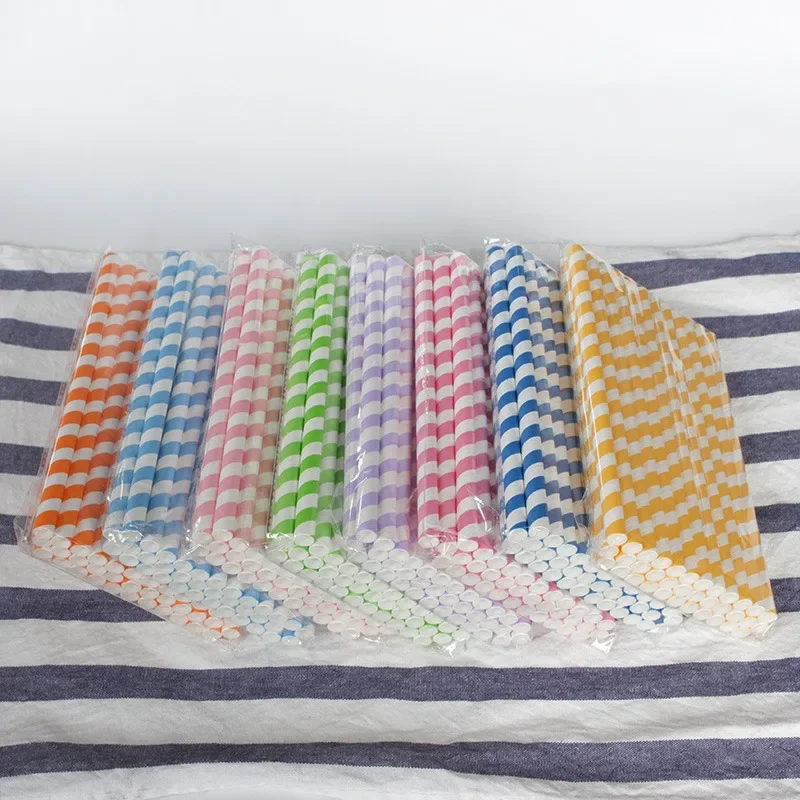 100 Pcs Extra Wide Paper Smoothie Boba Straws 10 Mm Wide Biodegradable Straws for Bubble Tea Party Suppliers