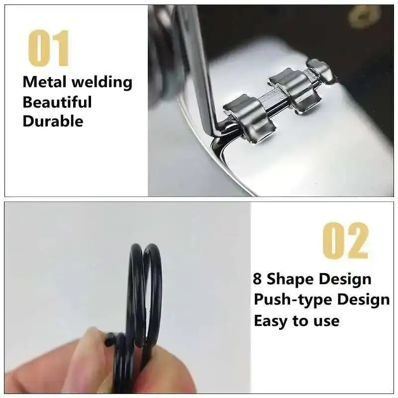 10 Stück Metall-Tischnummernhalter, Reserviert-Kartenhalter, Hochzeitsfoto-Clip, Brot-Preisschild-Clip – Detail 6
