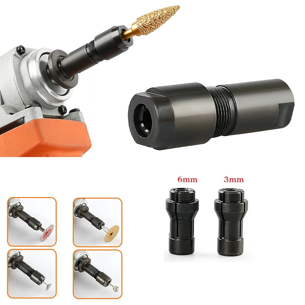 

For 100-type Angle Grinder Modified 6/3mm Adapter To Straight Grinder Chuck M10 Thread Grinding Polishing Cutting Abrasive Tools