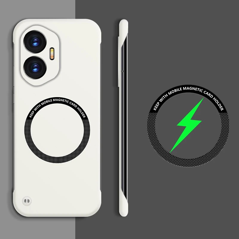 MagSafe Magnetic Solid Color Hard PC Phone Case