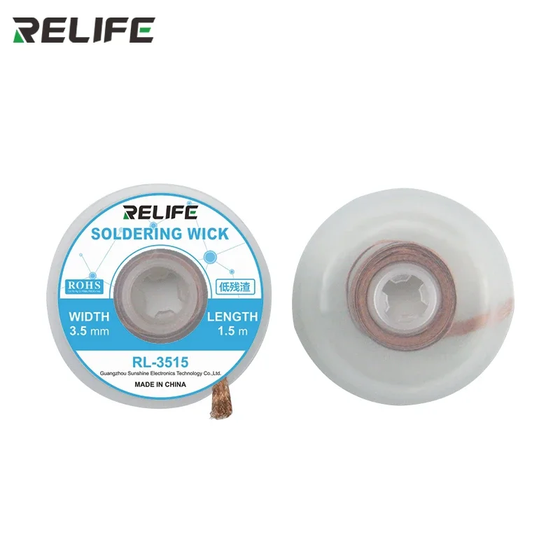 RELIFE 납땜 심지 납땜 제거 브레이드 납땜 제거기 와이어, PCB 주석 제거 용접 수리 도구 1.5mm 2mm 2.5mm 3mm 3.5mm