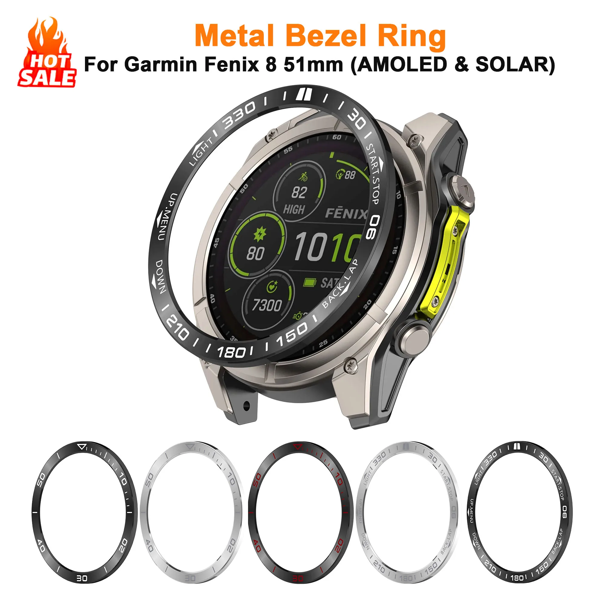 Sleek Metal Ring Bezel Protective Case