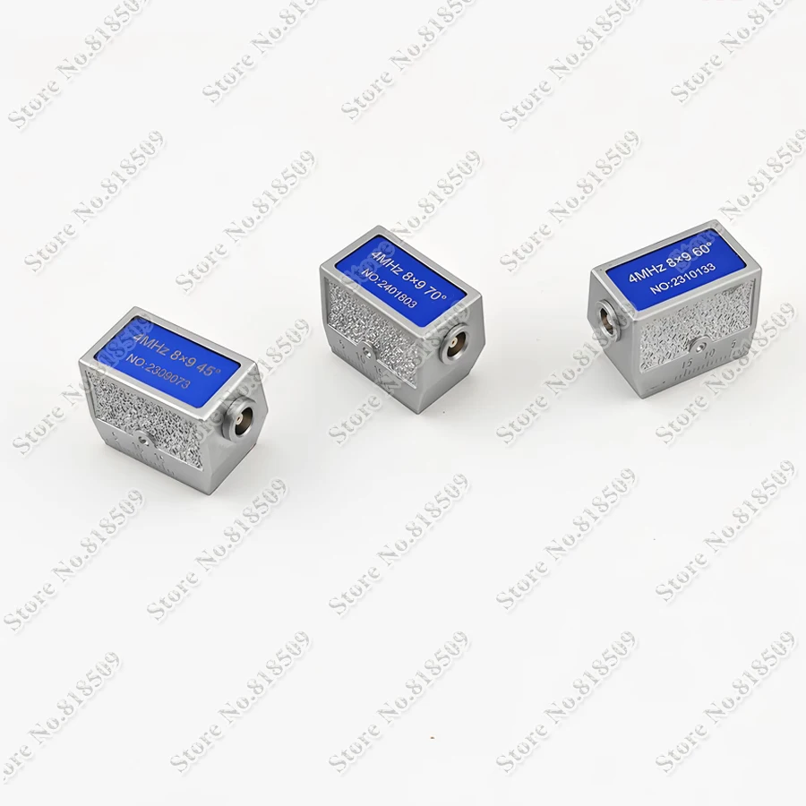4MHz 8x9mm Angle Beam Probe Good Quality NDT Transducer 45 60 70 Degree for Ultrasonic Flaw Detector