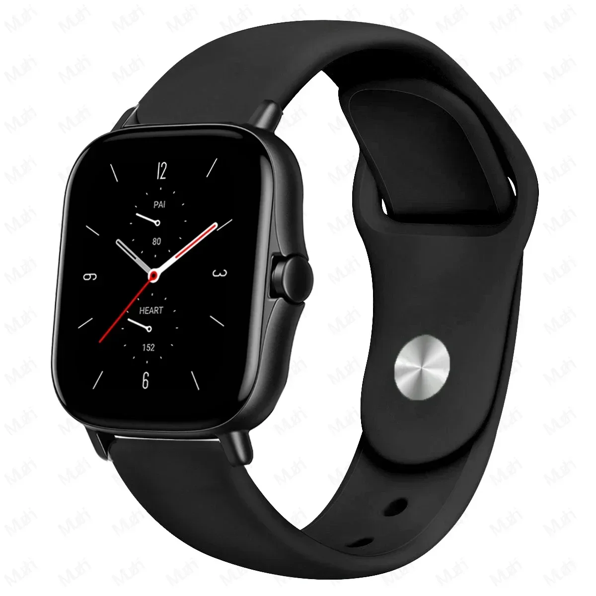 Silicone Sport Watch Band - 20mm/22mm Adjustable Strap