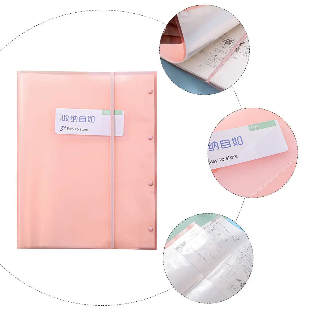 1Pcs 투명 A3 파일 폴더 문서 정리함 세금 계약서 및 청구서용 확장 가능한 다층 휴대용 보관 가방