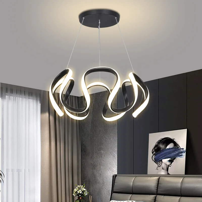 Lustre moderne élégant LED Lustre Art Design suspension salon cuisine plafonniers maison chambre décoration luminaire 6