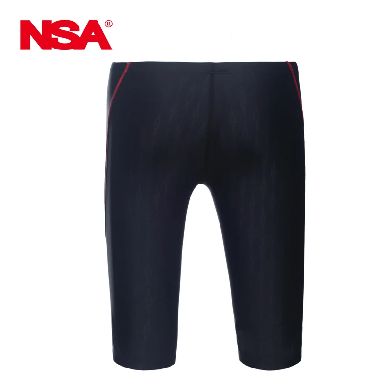 NSA Swimsuit Boys Swimwear Men Swim Trunks Boxer Mens Professional Swimming Trunks Shorts Competition Sharkskin Swimsuit