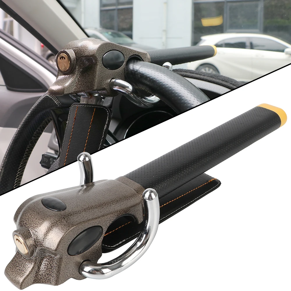 Car Steering Wheel Antitheft Lock Foldable Security Car Locks Protection Tlocks Car