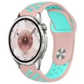 Pink teal green