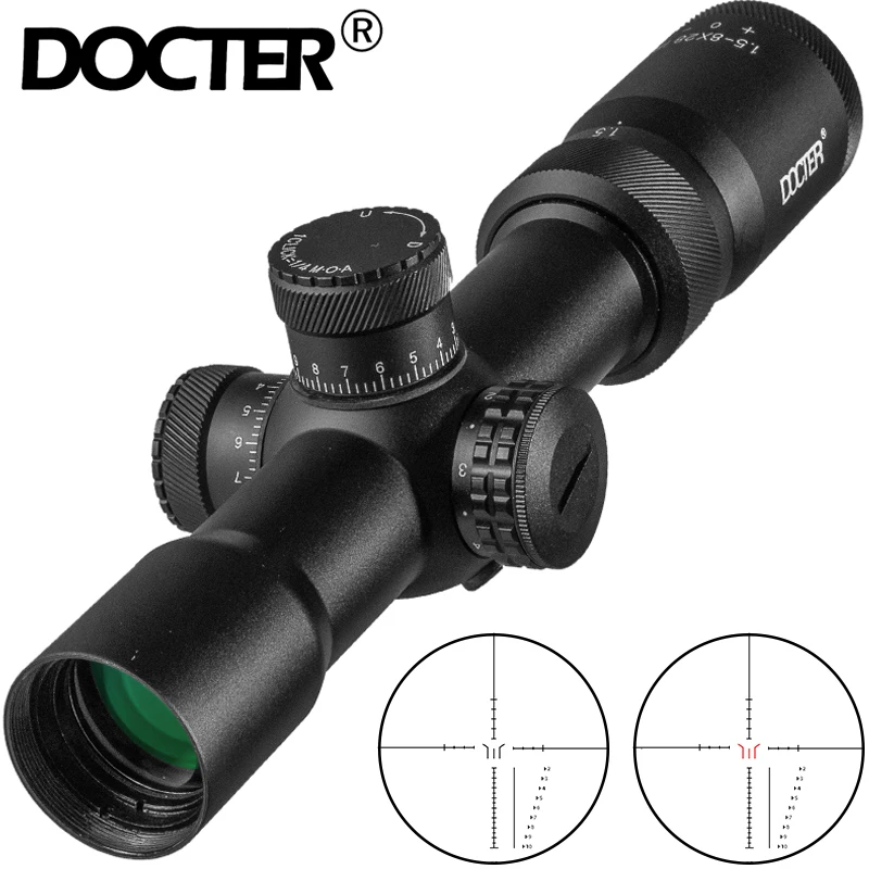 Mirino Ottico ToopMount 3.5-10X50mm | Reticolo Rosso/verde 5 Livelli, Telemetro Mil-Dot, Anelli Per Guide 11-20mm, Antiappannamento - 5