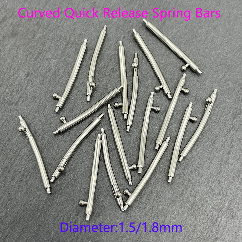Premium Stainless Steel Curved Quick Release Spring Bars