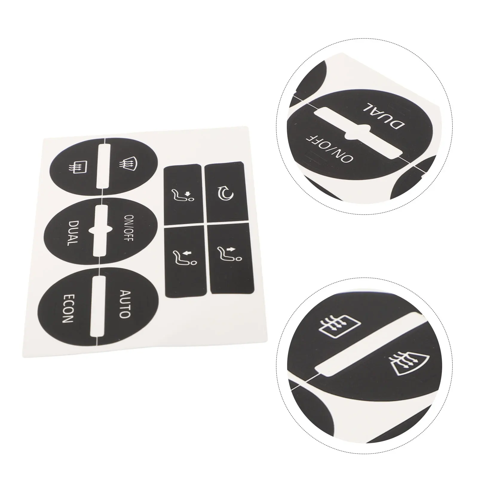 

Durable Button Repair Decal Button Repair Decal 2004-2008 2005-2010 Black Black) Push Button Button Repair Decal