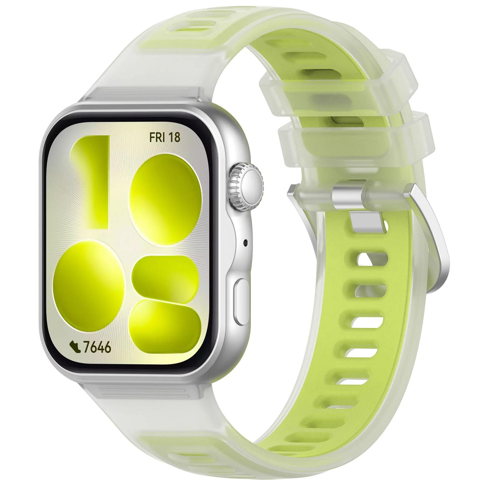 Breathable Two-Color Sport Silicone Bracelet Strap