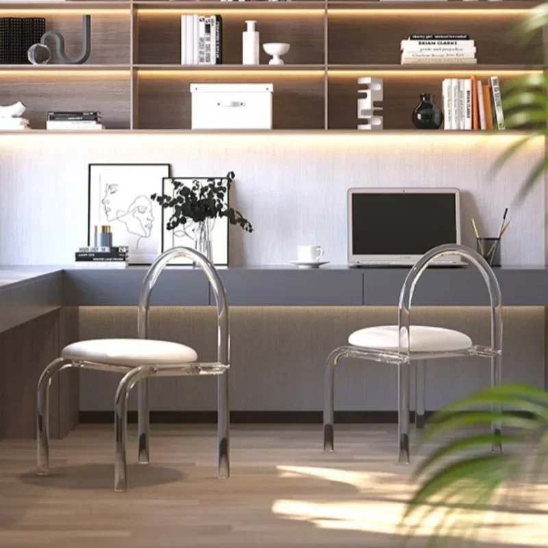 Creative Makeup Dining Chairs Ergonomic Soft Comfort Nordic Modern Living Room Chairs Wedding Single Sillas Interior Furniture