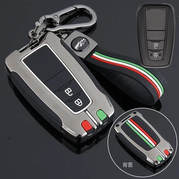 Custodia per chiave auto per Toyota Prius Camry Corolla C-HR CHR RAV4 Prado Izoa Levin Avalon 2018 2019 2020 copertura guscio di zinco - Custodia chiave auto per Toyota Prius Camry Corolla C HR CHR RAV4 Prado Izoa Levin
